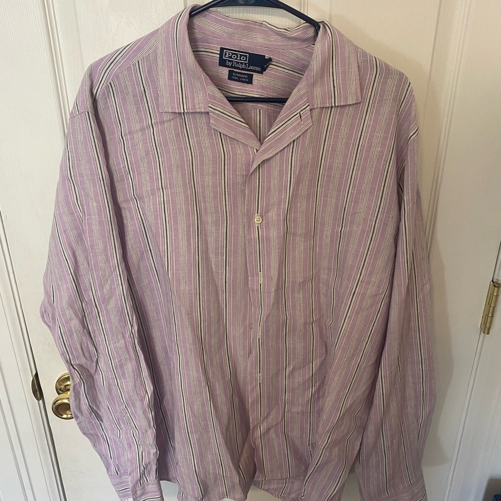 Ralph Lauren Pink Casual Button Down Shirt